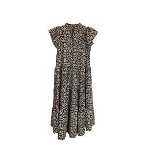 Pinch Black and White Floral Midi Dress